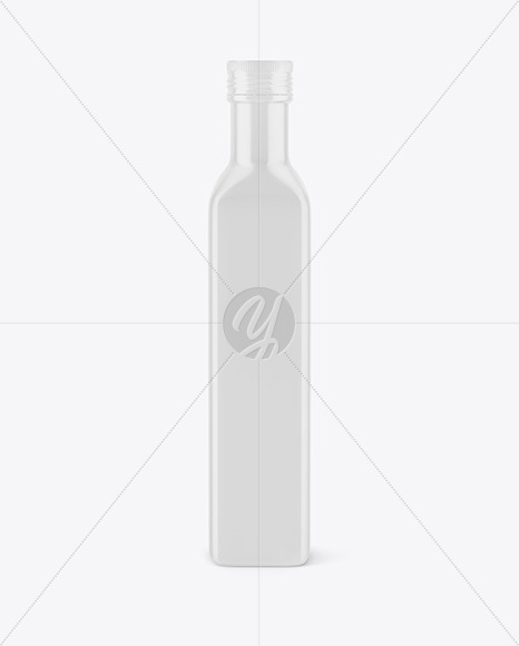 Glossy Ceramic Olive Oil Bottle Mockup