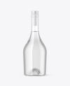 Clear Glass Vodka Bottle Mockup