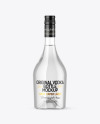 Clear Glass Vodka Bottle Mockup