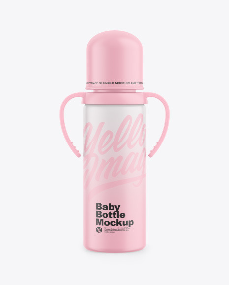 Matte Baby Bottle Mockup