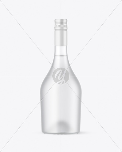 Frosted Glass Vodka Bottle Mockup