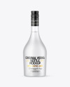 Frosted Glass Vodka Bottle Mockup