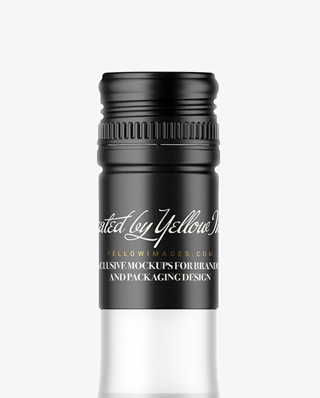 Frosted Glass Vodka Bottle Mockup