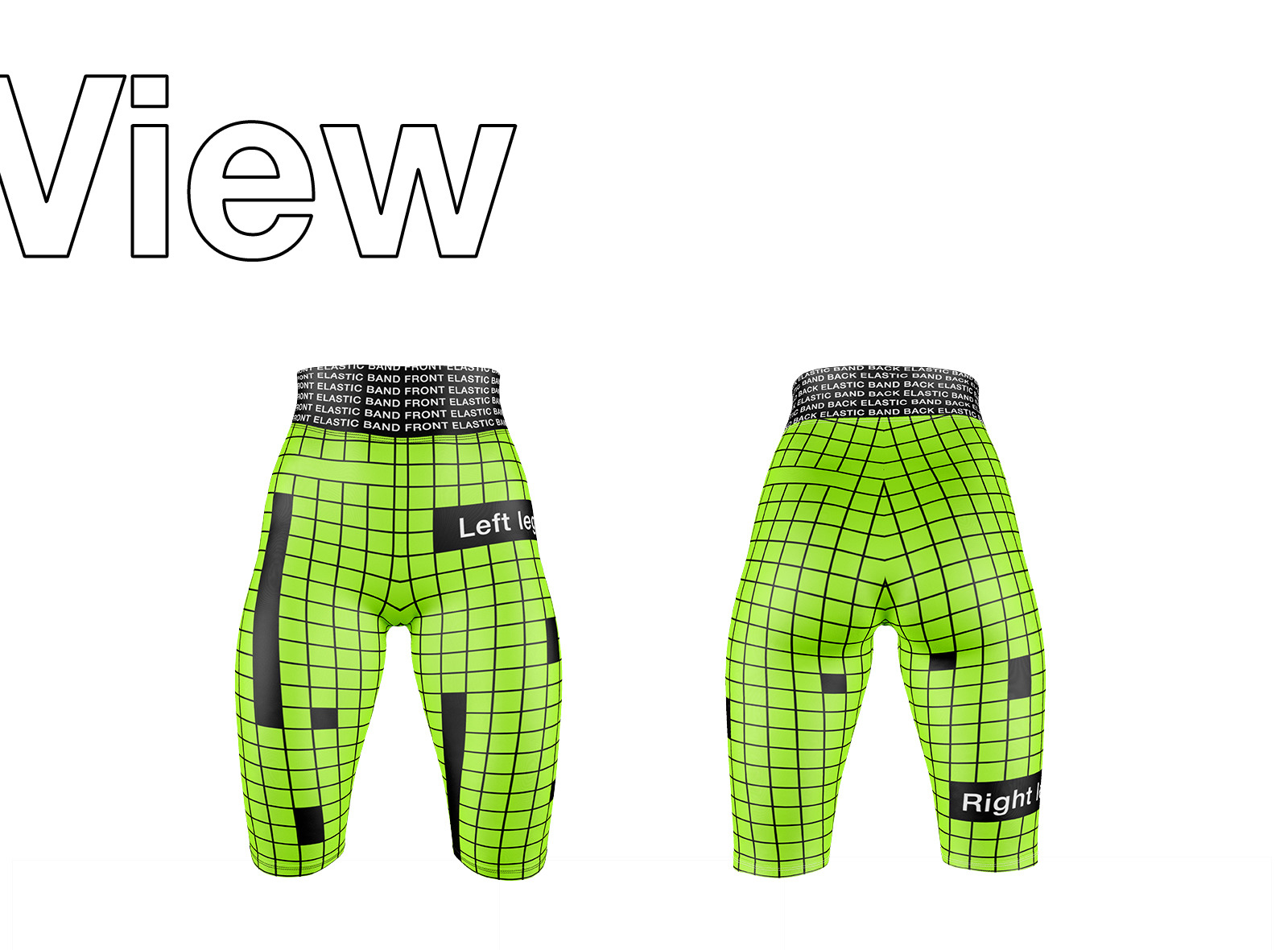 Women&#039;s Bike Shorts 6 Mockups