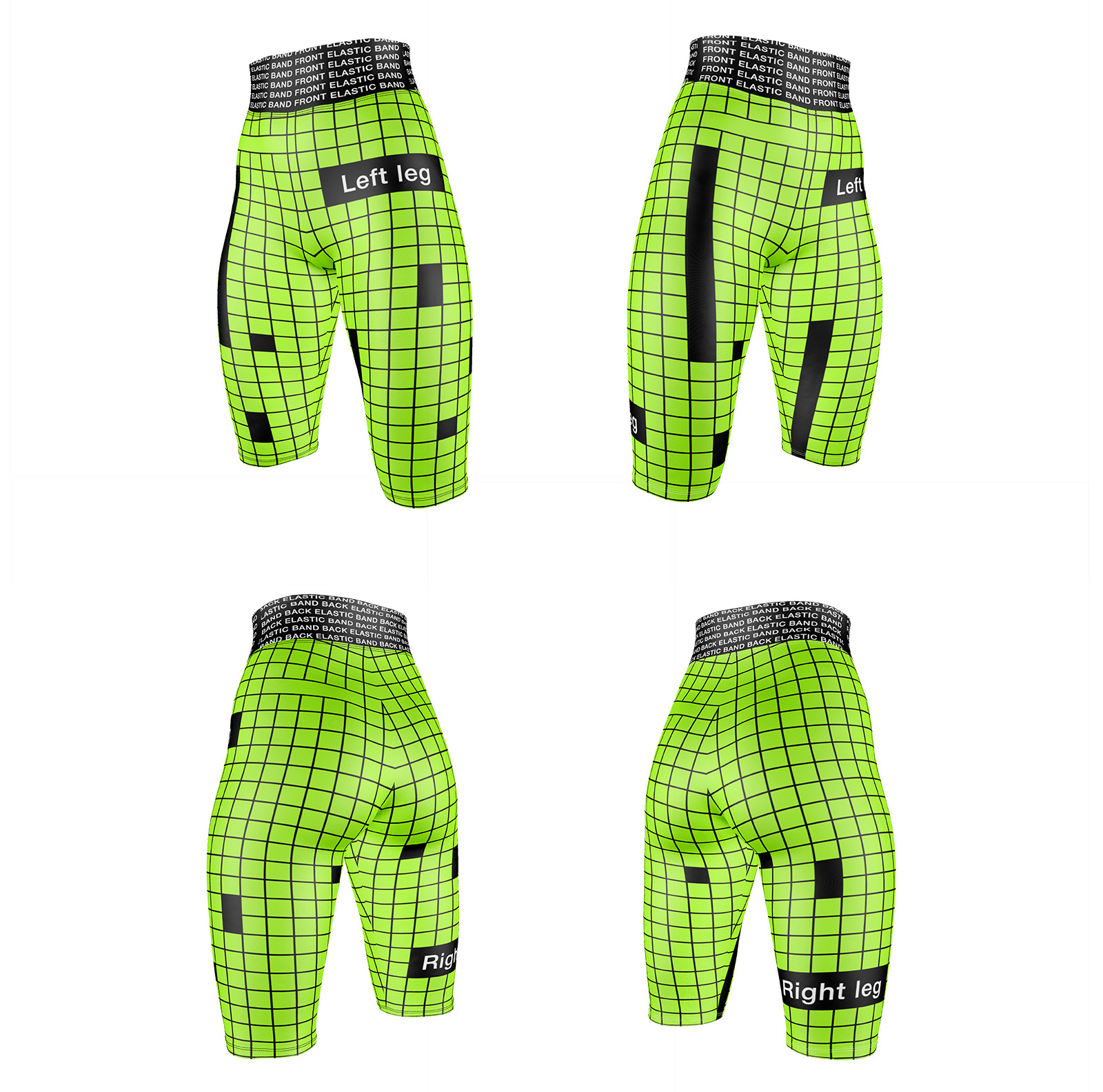 Women&#039;s Bike Shorts 6 Mockups