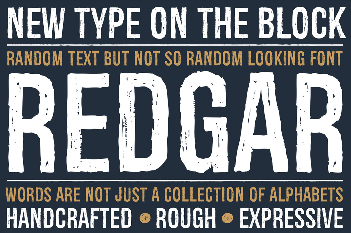 Redgar Font Redgar Font