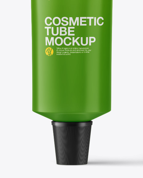 Matte Cosmetic Tube with Box Mockup