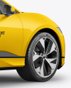 Electric Crossover SUV Mockup - Back Half Side View
