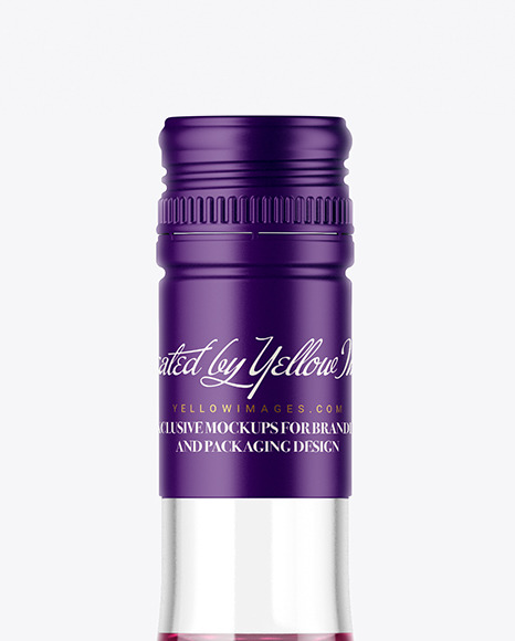 Clear Glass Liquor Bottle Mockup