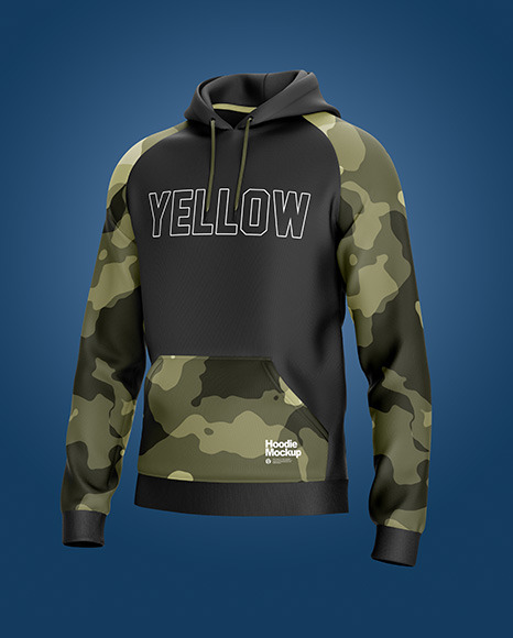 Hoodie Mockup - Half Side View