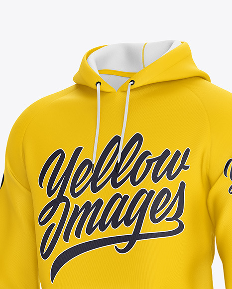 Hoodie Mockup - Half Side View