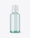 50ml Blue Glass Bottle Mockup