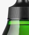 Green Glass Cosmetic Bottle Mockup