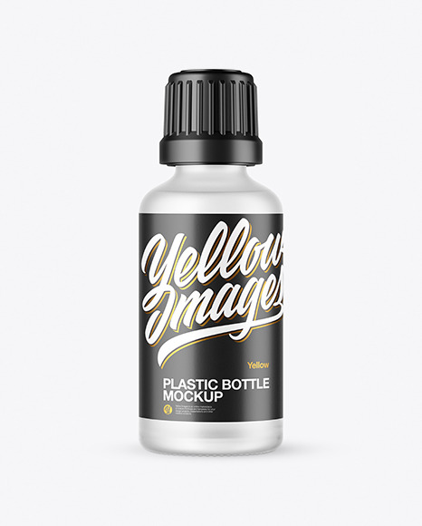 50ml Frosted Glass Bottle Mockup - Frosted glass bottle mockup