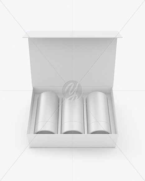 Three Tubes in a Box Mockup