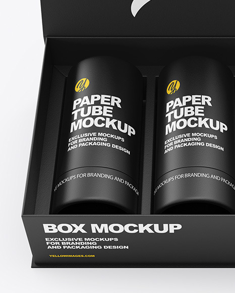 Three Tubes in a Box Mockup