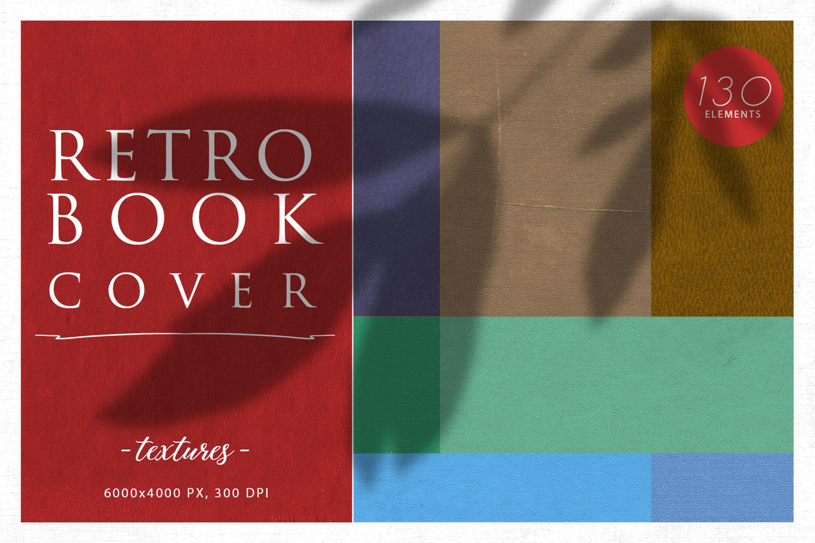 130 Retro Book Cover Textures