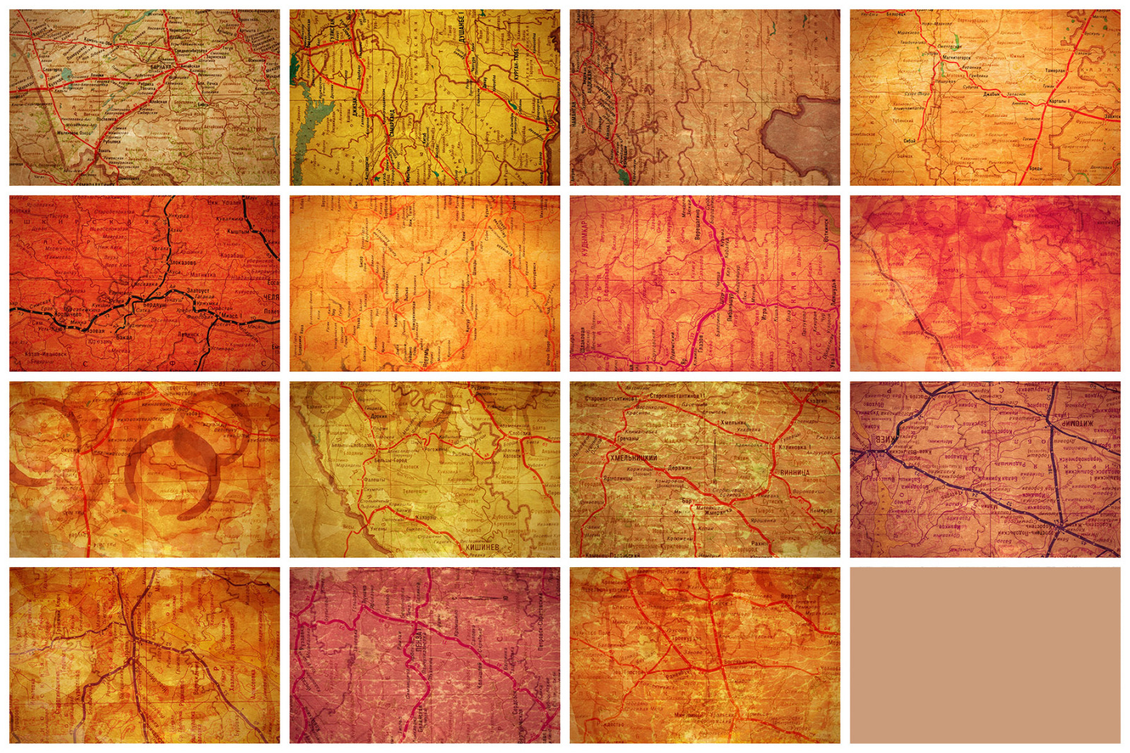 60 USSR Map Textures