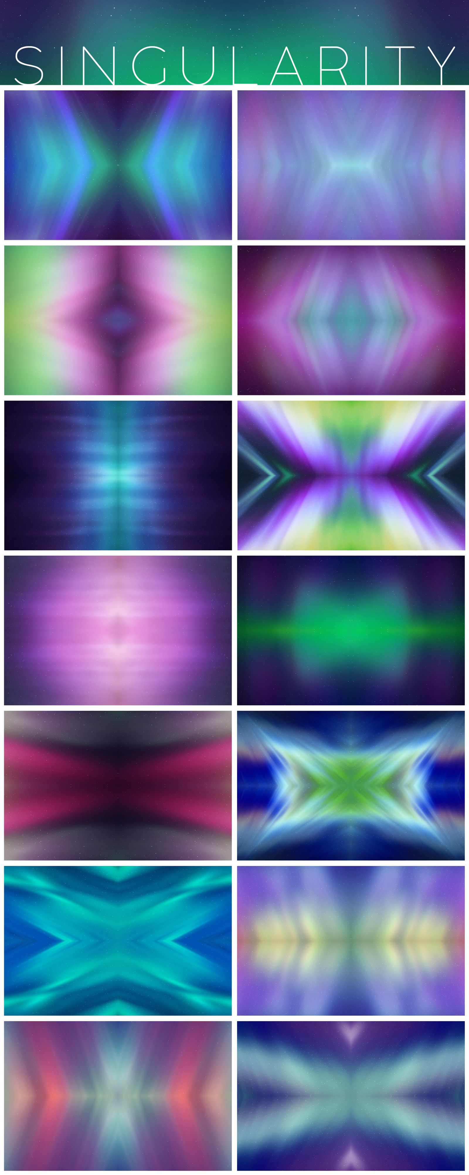 Aurora Space Backgrounds