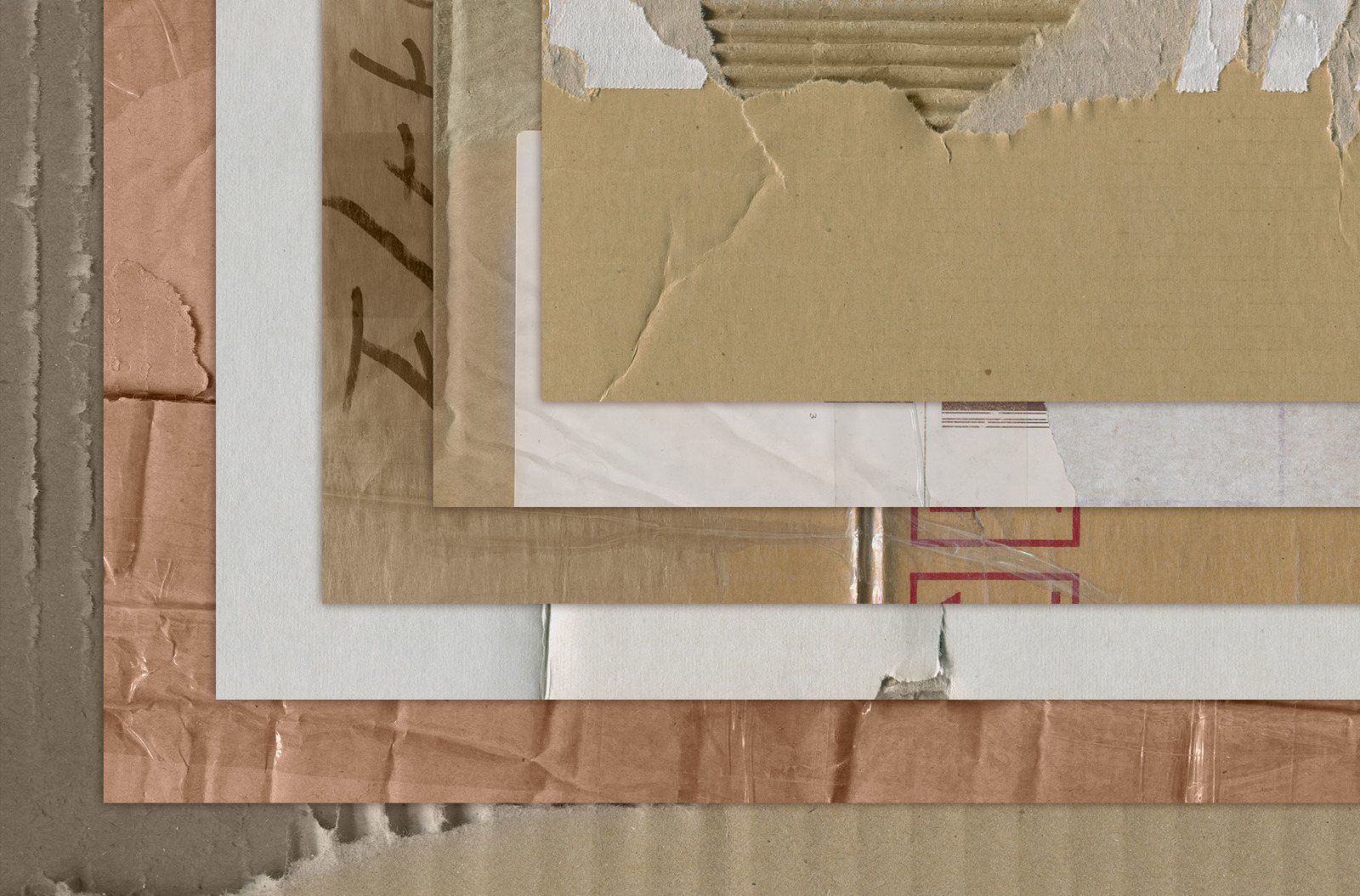 480 Various Cardboard Paper Textures