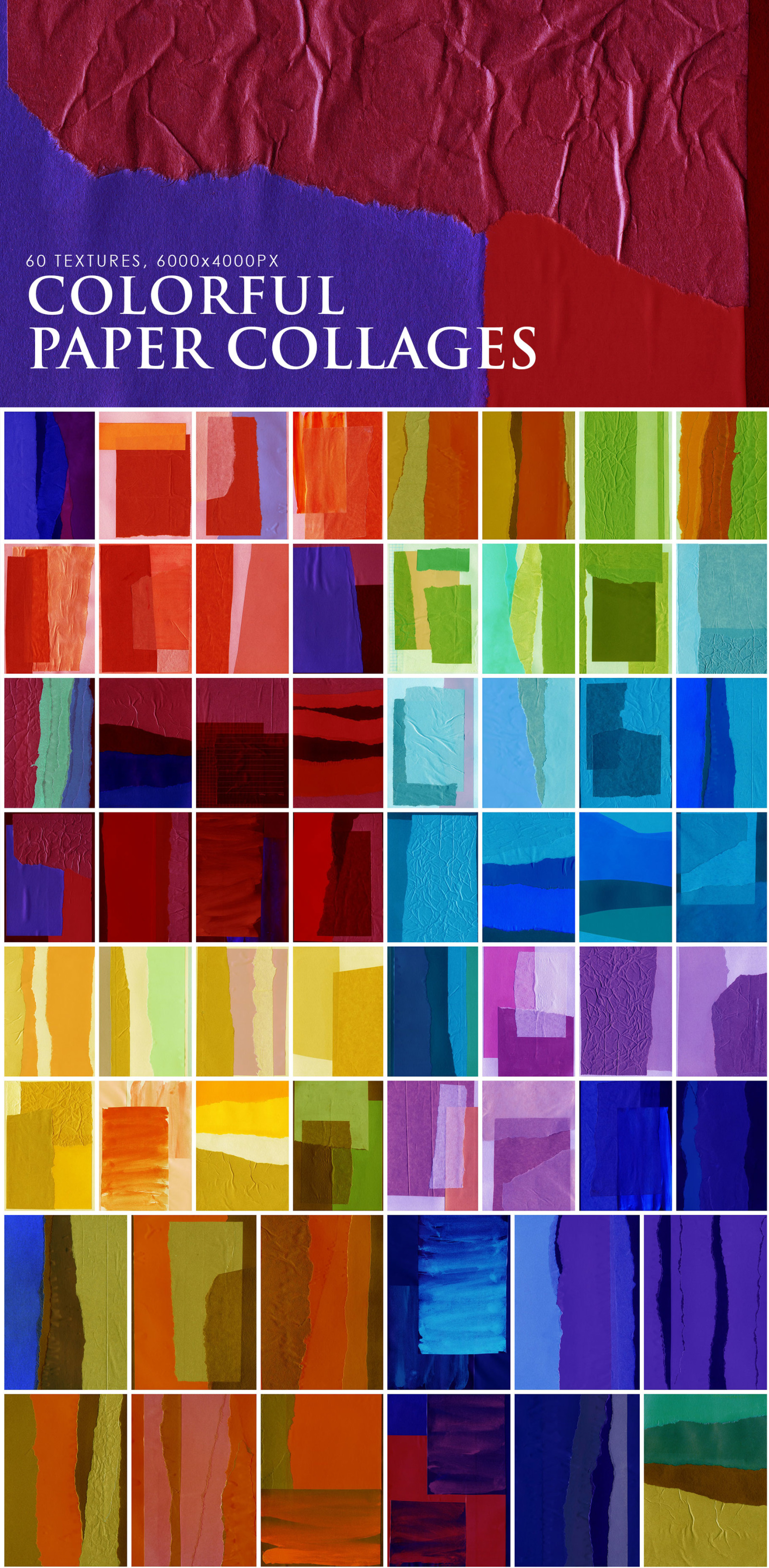 315 Paper Collage Textures 315 Paper Collage Textures