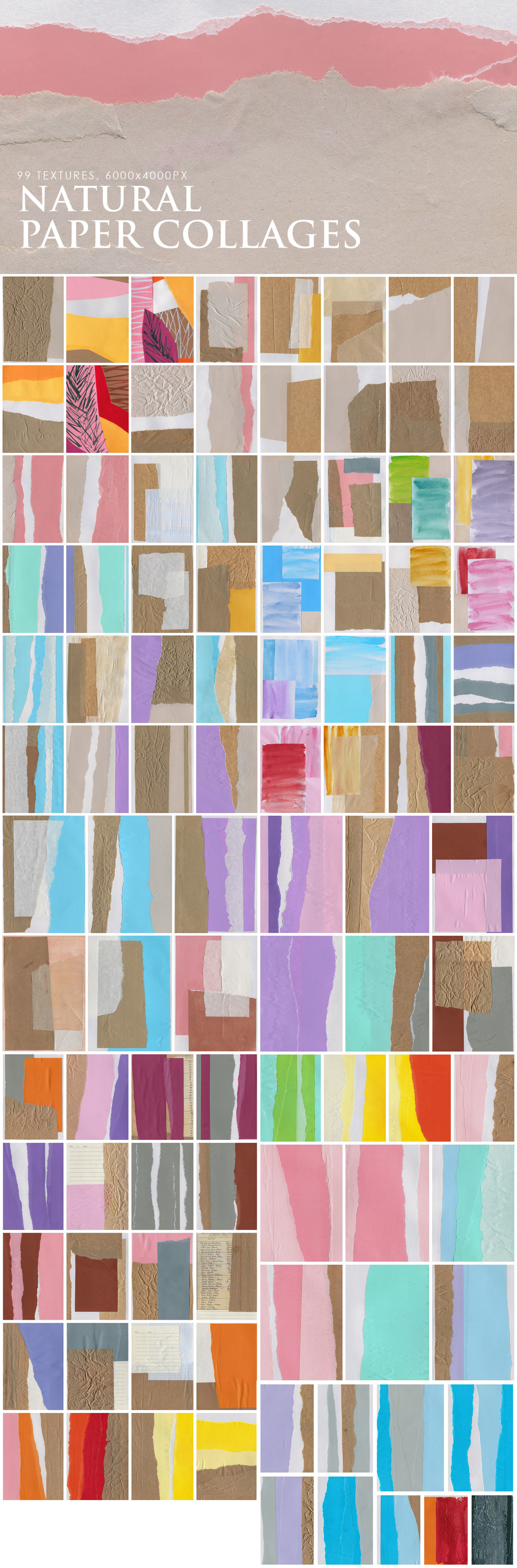 315 Paper Collage Textures 315 Paper Collage Textures