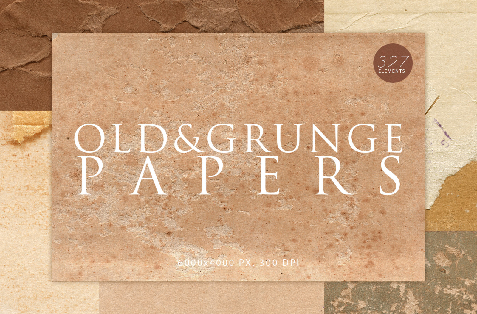 327 Old &amp; Grunge Paper Textures