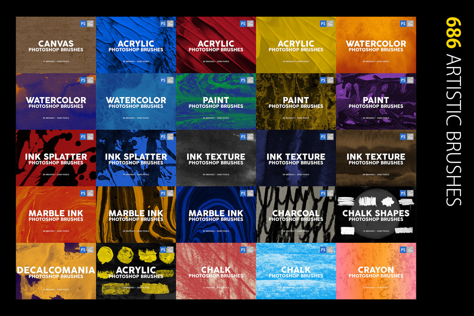 3000 Photoshop Stamp Brushes Bundle 3000 Photoshop Stamp Brushes Bundle