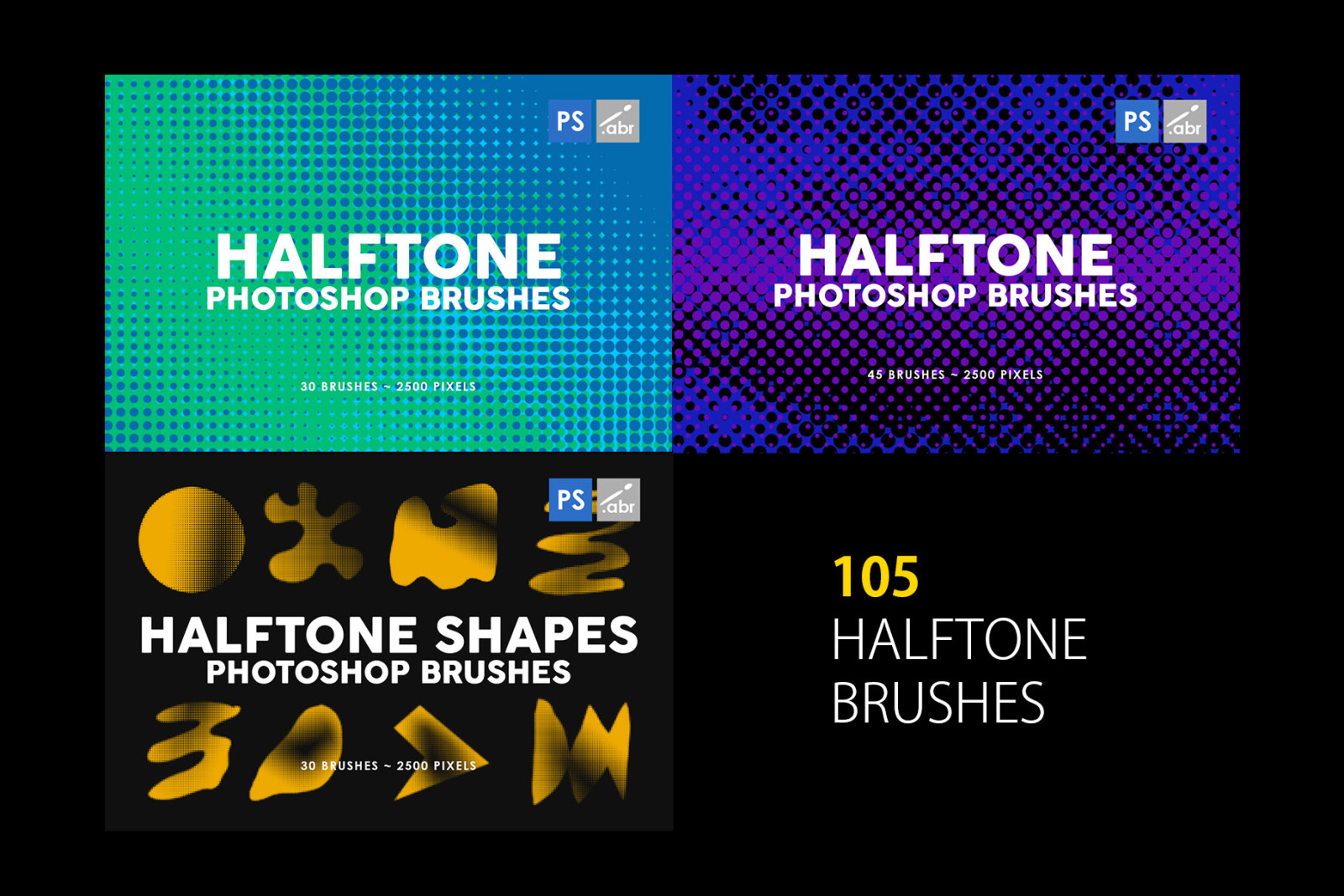 3000 Photoshop Stamp Brushes Bundle