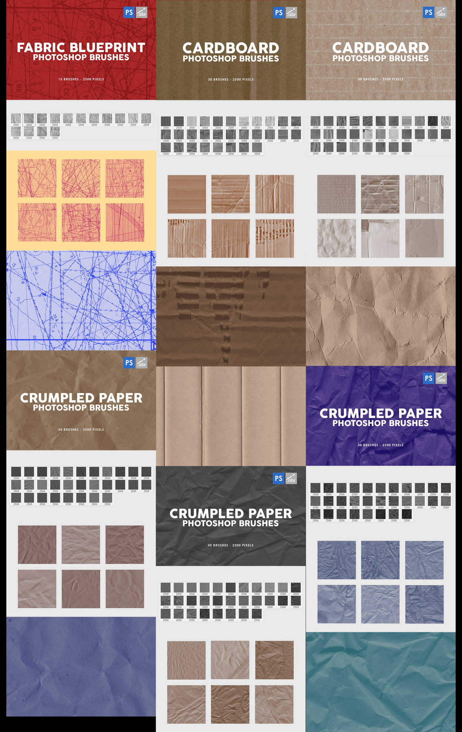 3000 Photoshop Stamp Brushes Bundle