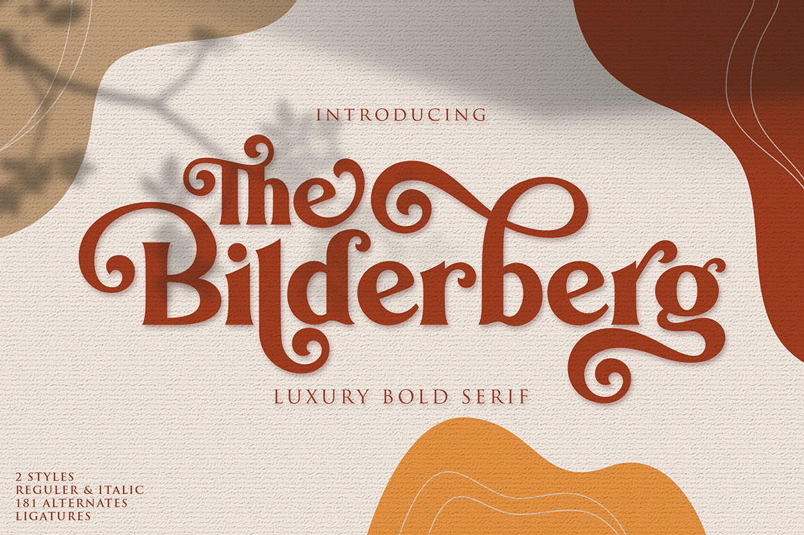 Bilderberg | Luxury Bold Serif Bilderberg | Luxury Bold Serif