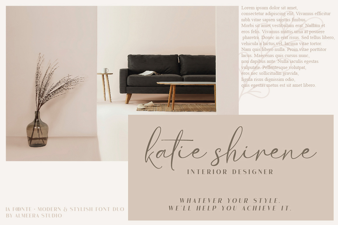 La Foonte | Sans Script Font Duo La Foonte | Sans Script Font Duo