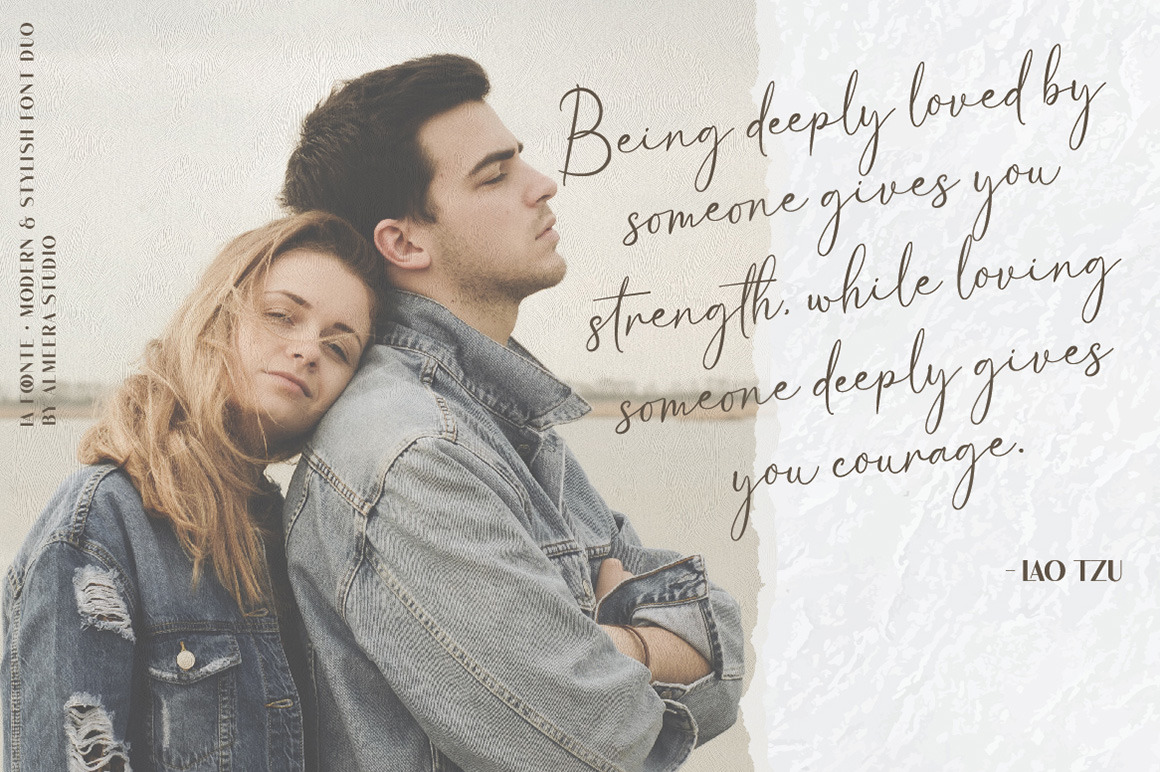 La Foonte | Sans Script Font Duo La Foonte | Sans Script Font Duo
