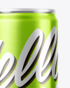 Metallic Drink Can Mockup