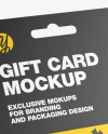 Gift Card Pack Mockup