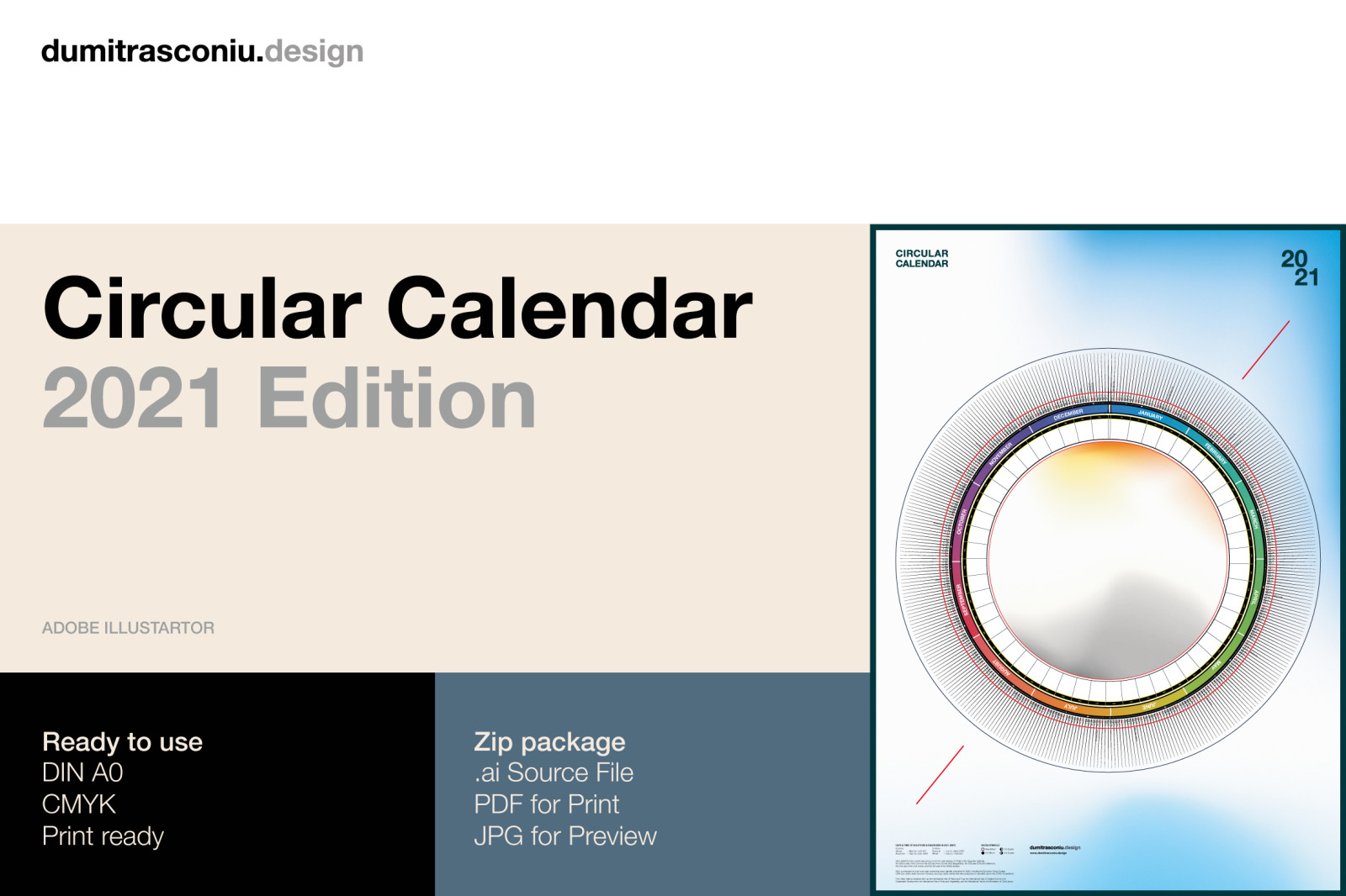 Circular Calendar 2021 Edition