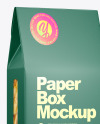 Paper Box With Corn Flakes Mockup