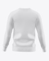 Men&#039;s V-Neck Sweatshirt Mockup - Back View