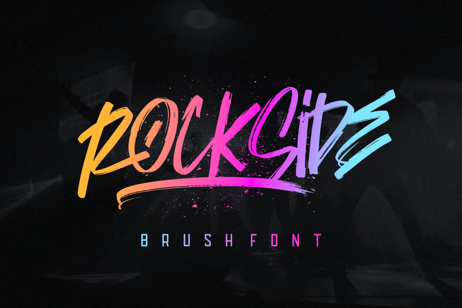 Rockside Brush Font Rockside Brush Font