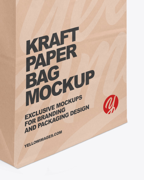 Kraft Paper Shopping Bag Mockup