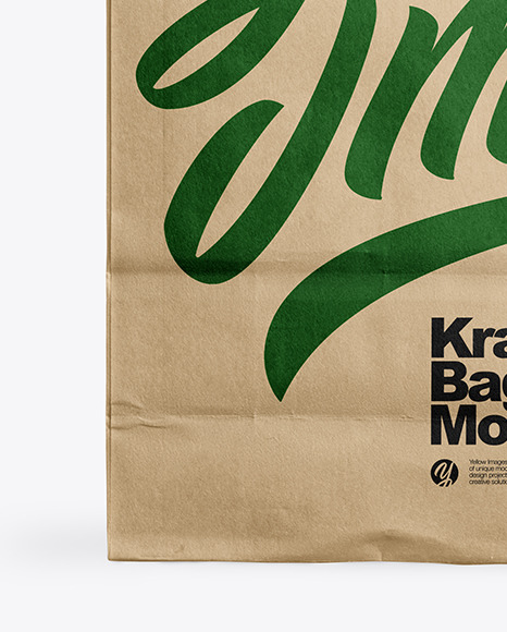 Kraft Food Bag Mockup