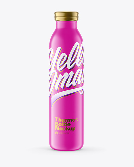 Matte Thermo Bottle Mockup