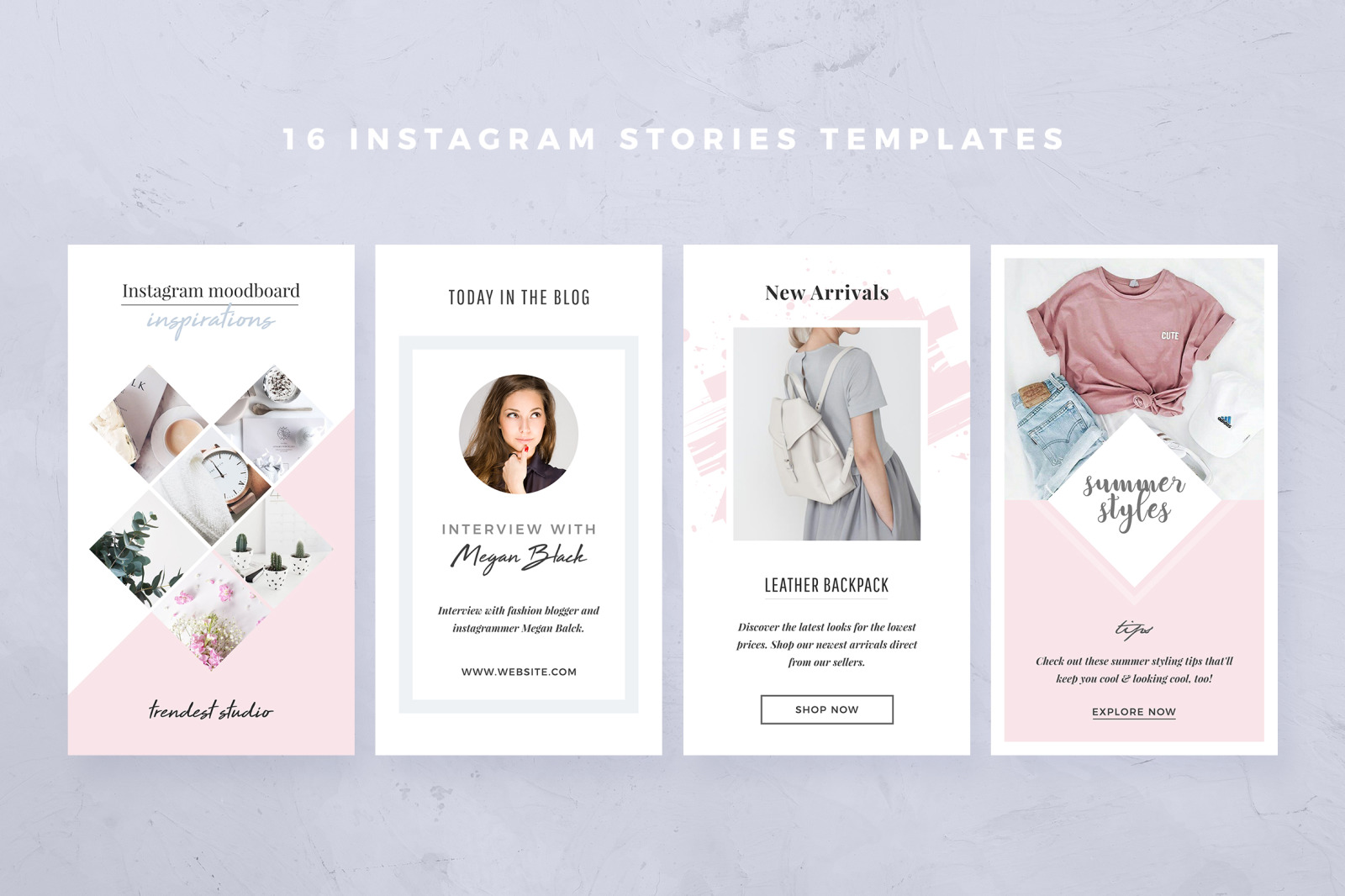Minimal Instagram Stories Templates Minimal Instagram Stories Templates