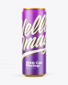 Matte Drink Can Mockup