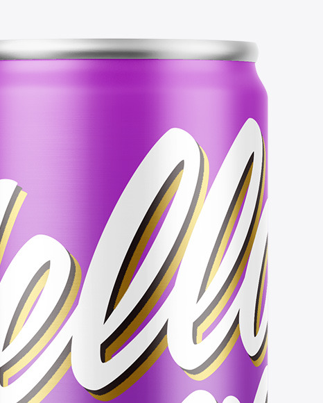 Matte Drink Can Mockup