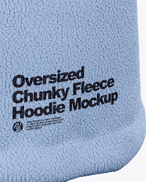 Chunky Fleece Oversized Hoodie - Back View