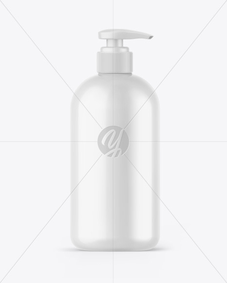 Glossy Bottle w/ Pump Mockup