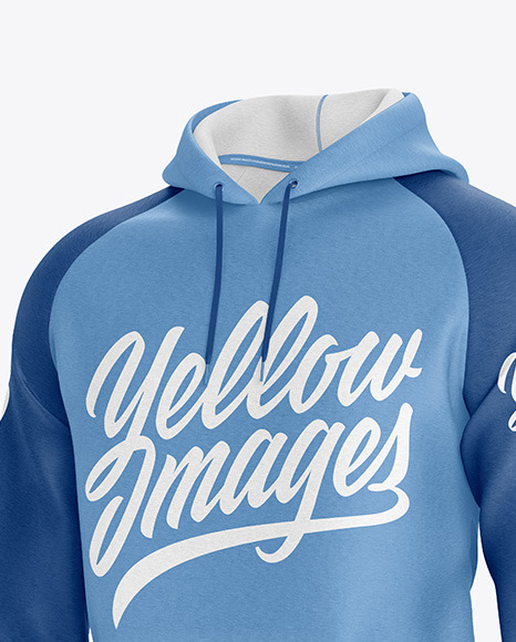 Heather Hoodie Mockup - Half Side View