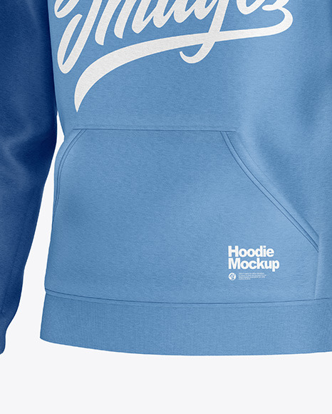 Heather Hoodie Mockup - Half Side View