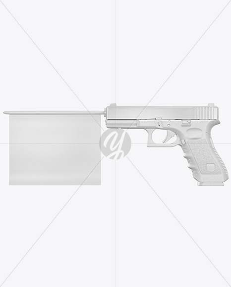 Glock with Flag Mockup